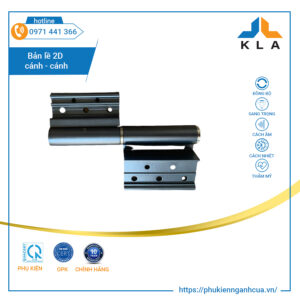 bản lề 2D cửa đi cánh - cánh KLA