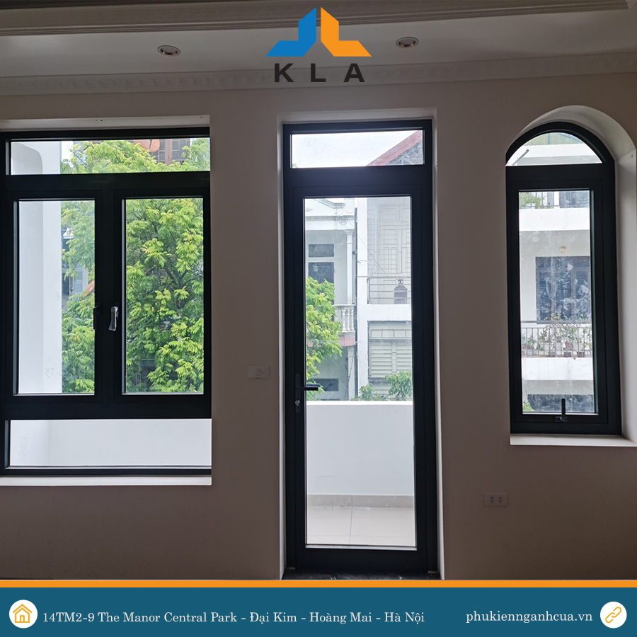Công trình sử dụng phụ kiện cửa nhôm cao cấp KLA tại thành phố Thanh Hóa
