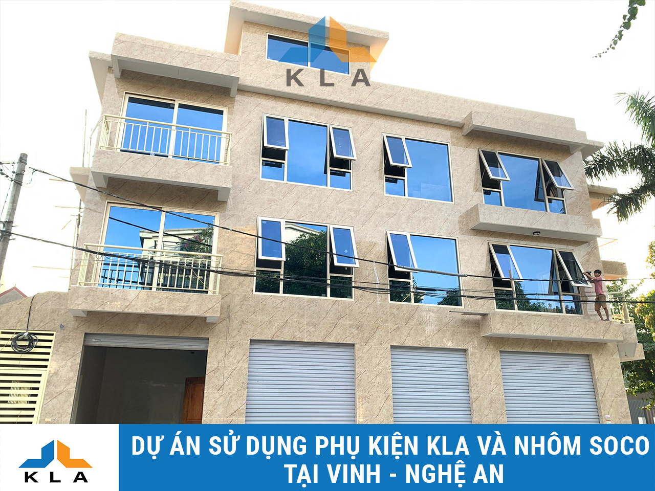 Công trình nhà ở sử dụng phụ kiện KLA tại Vinh Nghệ An