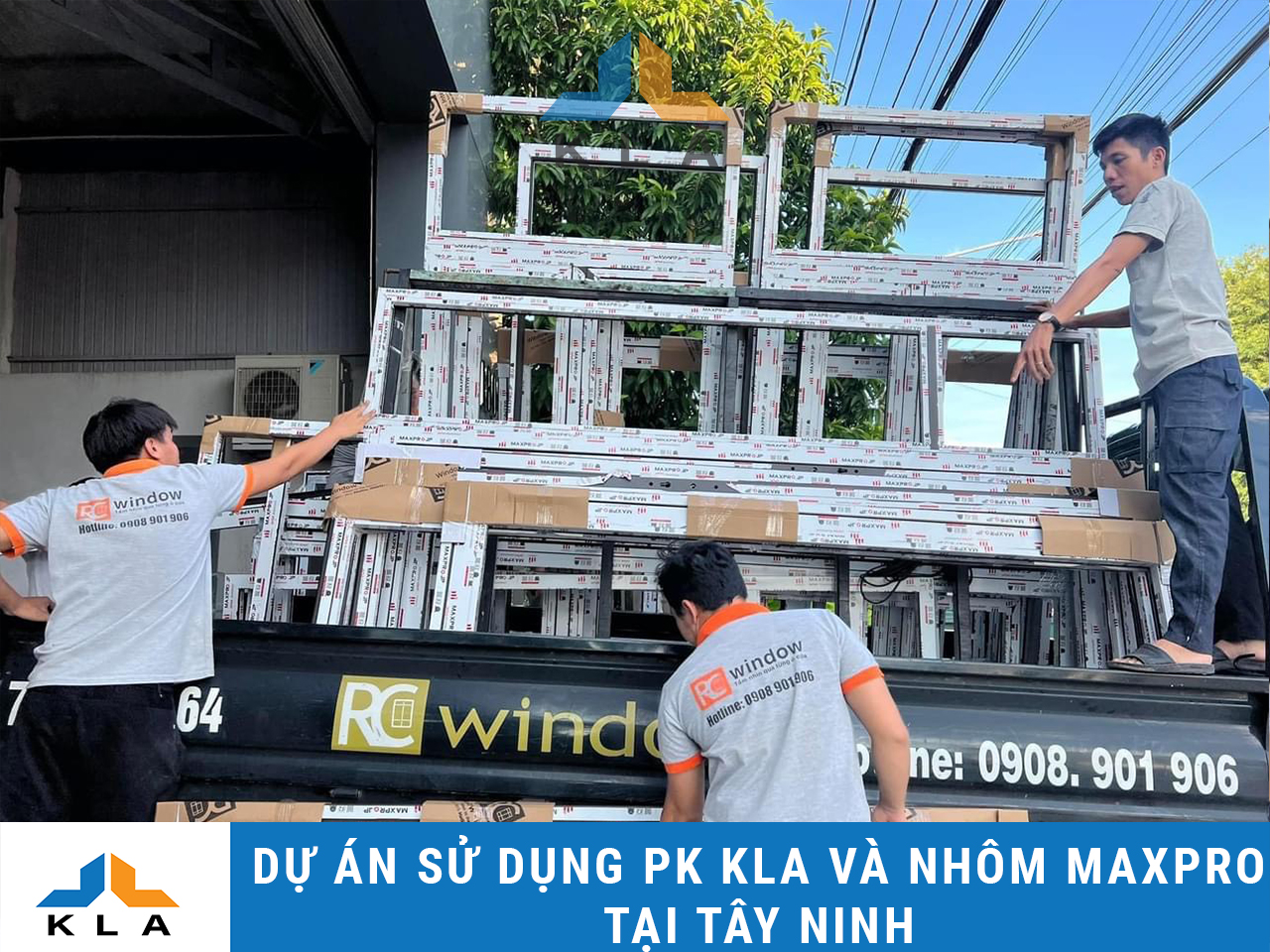 Dự án sử dụng phụ kiện cửa nhôm cao cấp KLA và nhôm Maxpro tại Tây Ninh