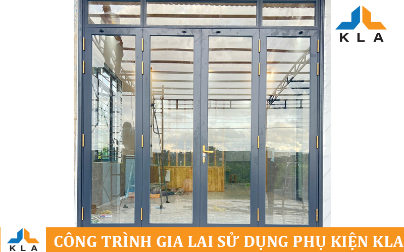 Công Trình Vip Gia Lai Sử Dụng Phụ Kiện Cửa Nhôm Cao Cấp KLA