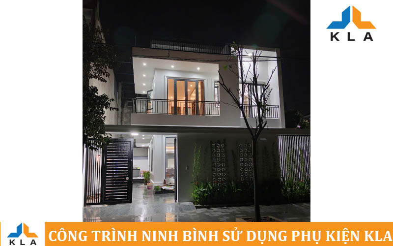 Công Trình Vip Ninh Bình Sử Dụng Phụ Kiện Cửa Nhôm Cao Cấp KLA