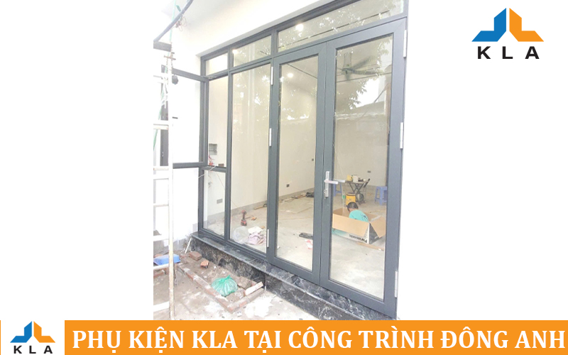 Công Trình Vip Đông Anh Sử Dụng Phụ Kiện Cửa Nhôm Cao Cấp KLA